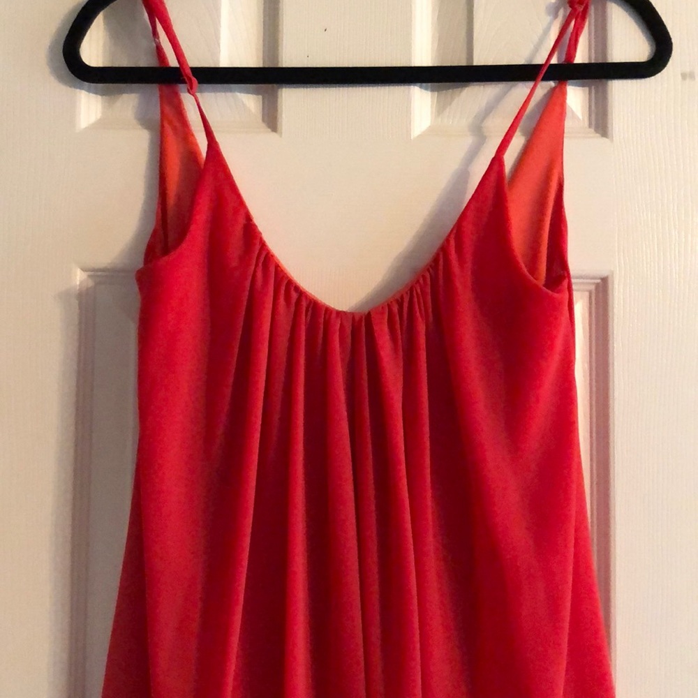 Red short dress